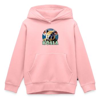 Koala / Tierwelt / Eukalyptus / Baumbewohner / Zoo - Kinder Premium Organic Hoodie - Rosa - Vorne - AI Model Kid Female (0cm)