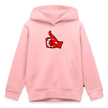 Drapeau de la Turquie Tout effacer l’icône - Sweat Premium à capuche enfant bio - rose - Devant - AI Model Kid Female (0cm)