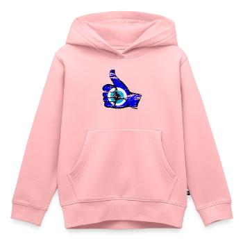Nazar alles klar Symbol used - Kinder Premium Organic Hoodie - Rosa - Vorne - AI Model Kid Female (0cm)