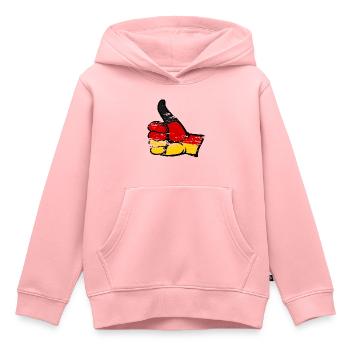 Allemagne Drapeau Tout Effacer l’icône utilisée - Sweat Premium à capuche enfant bio - rose - Devant - AI Model Kid Female (0cm)