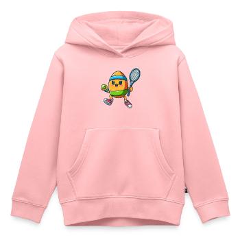 Osterei-Tennis, Tennisspieler Osterfest - Kinder Premium Organic Hoodie - Rosa - Vorne - AI Model Kid Female (0cm)