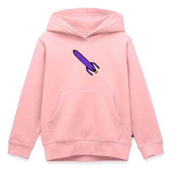 Technologie des fusées - Sweat Premium à capuche enfant bio - rose - Devant - AI Model Kid Female (0cm)