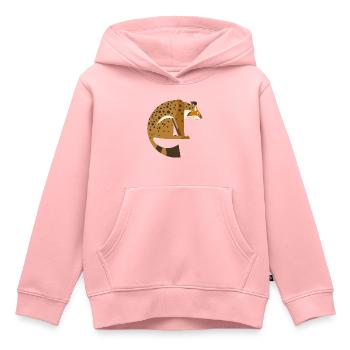 Lynx - Sweat Premium à capuche enfant bio - rose - Devant - AI Model Kid Female (0cm)