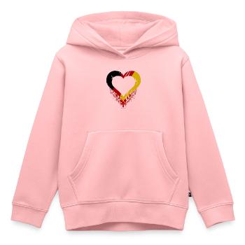 Le mal du pays en Allemagne - Sweat Premium à capuche enfant bio - rose - Devant - AI Model Kid Female (0cm)