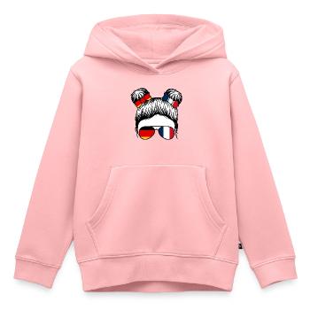 Franzosen Französisch Deutschland Frankreich - Kinder Premium Organic Hoodie - Rosa - Vorne - AI Model Kid Female (0cm)