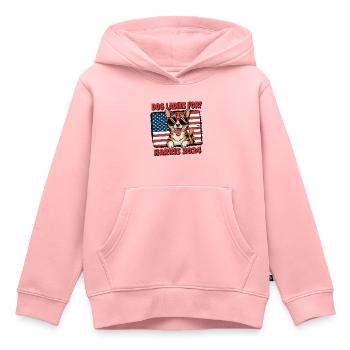Dog Ladies For Kamala Harris 2024 USA Amerika - Kinder Premium Organic Hoodie - Rosa - Vorne - AI Model Kid Female (0cm)