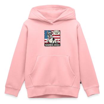Dog Ladies For Kamala Harris 2024 USA Amerika - Kinder Premium Organic Hoodie - Rosa - Vorne - AI Model Kid Female (0cm)