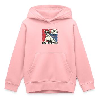 Dog Ladies For Kamala Harris 2024 USA Amerika - Kinder Premium Organic Hoodie - Rosa - Vorne - AI Model Kid Female (0cm)