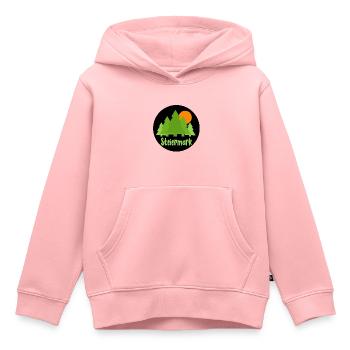 Steiermark - Kinder Premium Organic Hoodie - Rosa - Vorne - AI Model Kid Female (0cm)