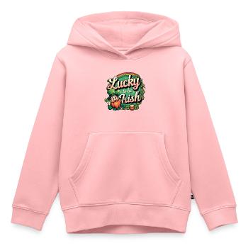 Lucky to be Irish – St. Patrick’s Day Leprechaun - Kinder Premium Organic Hoodie - Rosa - Vorne - AI Model Kid Female (0cm)
