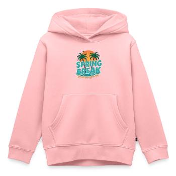 Spring Break Palm Trees Beach - Kids Premium Organic Hoodie - rose - Front - AI Model Kid Female (0cm)