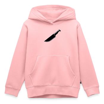 Scharfes Messer - Kinder Premium Organic Hoodie - Rosa - Vorne - AI Model Kid Female (0cm)