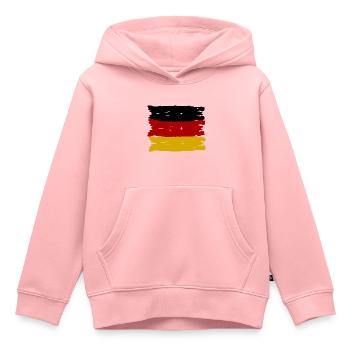 Les fans allemands - Sweat Premium à capuche enfant bio - rose - Devant - AI Model Kid Female (0cm)
