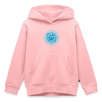 Fille de Poséidon - Sweat Premium à capuche enfant bio - rose - Devant - AI Model Kid Female (0cm)