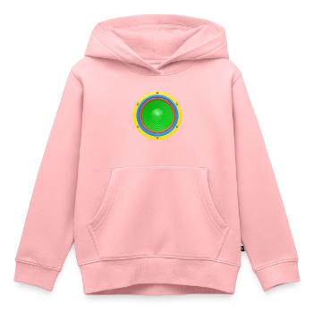 Bunter Lautsprecher 3D - Kinder Premium Organic Hoodie - Rosa - Vorne - AI Model Kid Female (0cm)