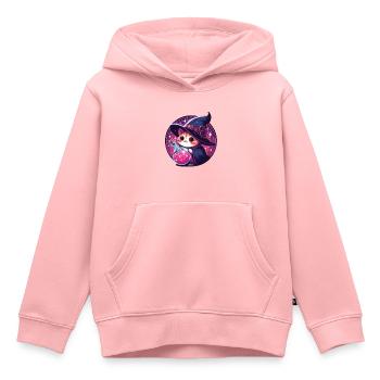 Potion Cat 2 - Sweat Premium à capuche enfant bio - rose - Devant - AI Model Kid Female (0cm)