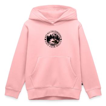 Not all classrooms have four walls - Natur - Kids Premium Organic Hoodie - rose - Front - AI Model Kid Female (0cm)