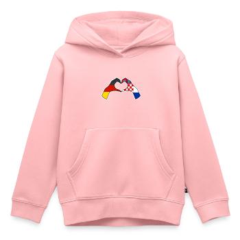 Croates Croates Croates Hrvatska Allemagne Croatie - Sweat Premium à capuche enfant bio - rose - Devant - AI Model Kid Female (0cm)