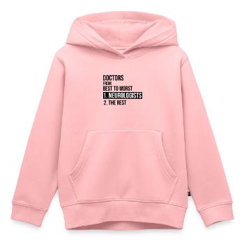 Doctors from best to worst neurologists gift - Kids Premium Organic Hoodie - rose - Front - AI Model Kid Female (0cm)