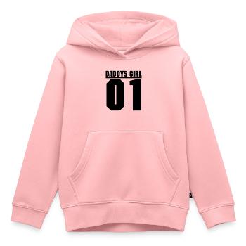 Daddys Girl 01 Tochter Geschenk - Kinder Premium Organic Hoodie - Rosa - Vorne - AI Model Kid Female (0cm)