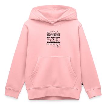 Geld allein macht nicht Gluecklich Fahrrad Bike - Kinder Premium Organic Hoodie - Rosa - Vorne - AI Model Kid Female (0cm)