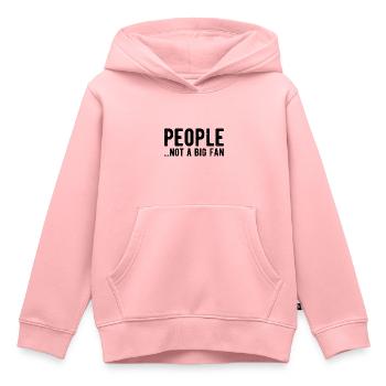 Les gens ne sont pas un grand fan introverti anti social - Sweat Premium à capuche enfant bio - rose - Devant - AI Model Kid Female (0cm)