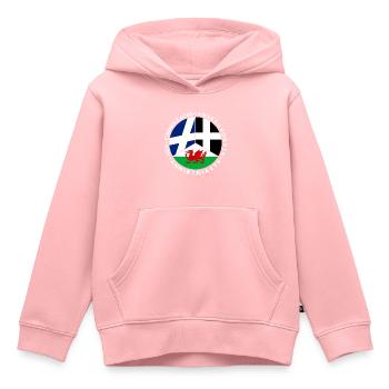 Indépendance écossaise, galloise, cornique, celtique - Sweat Premium à capuche enfant bio - rose - Devant - AI Model Kid Female (0cm)