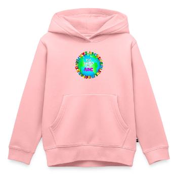 The World of ABC - Kinder Premium Organic Hoodie - Rosa - Vorne - AI Model Kid Female (0cm)