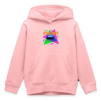 Kindheit ohne Handy - Ich war dabei - Kinder Premium Organic Hoodie - Rosa - Vorne - AI Model Kid Female (0cm)