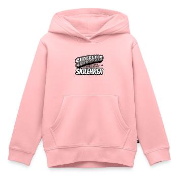 Superheld, clever getarnt als Skilehrer - Kinder Premium Organic Hoodie - Rosa - Vorne - AI Model Kid Female (0cm)