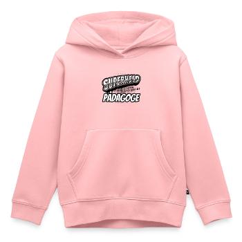 Superheld, clever getarnt als Pädagoge - Kinder Premium Organic Hoodie - Rosa - Vorne - AI Model Kid Female (0cm)