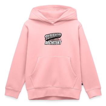 Superheld, clever getarnt als Architekt - Kinder Premium Organic Hoodie - Rosa - Vorne - AI Model Kid Female (0cm)