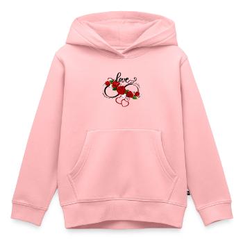Unendliche Liebe - Kinder Premium Organic Hoodie - Rosa - Vorne - AI Model Kid Female (0cm)