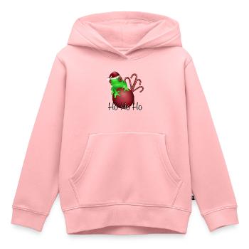 Weihnachtsmann Froschkönig Zuckerstangen Nikolaus - Kinder Premium Organic Hoodie - Rosa - Vorne - AI Model Kid Female (0cm)