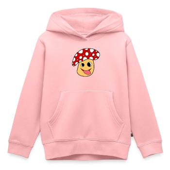 Fliegenpilz roter Pilz - Kinder Premium Organic Hoodie - Rosa - Vorne - AI Model Kid Female (0cm)