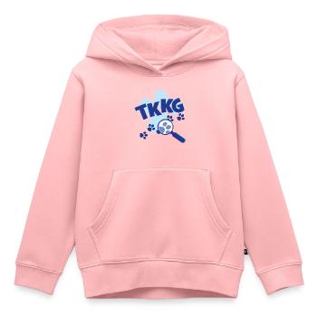 TKKG Junior Logo Mit Pfote - Kinder Premium Organic Hoodie - Rosa - Vorne - AI Model Kid Female (0cm)