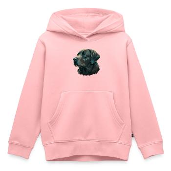 Sanfter Labrador Retriever - Kinder Premium Organic Hoodie - Rosa - Vorne - AI Model Kid Female (0cm)