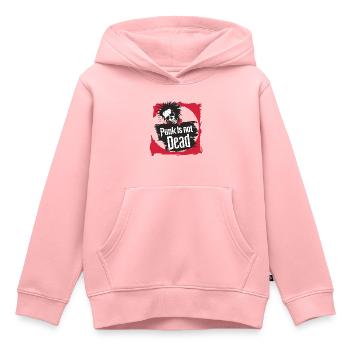 Punk Is Not Dead Punkrock Punker Punkrocker Rock - Kinder Premium Organic Hoodie - Rosa - Vorne - AI Model Kid Female (0cm)