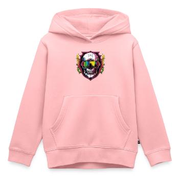 Ski Ski Goggles Skull - Kids Premium Organic Hoodie - rose - Front - AI Model Kid Female (0cm)
