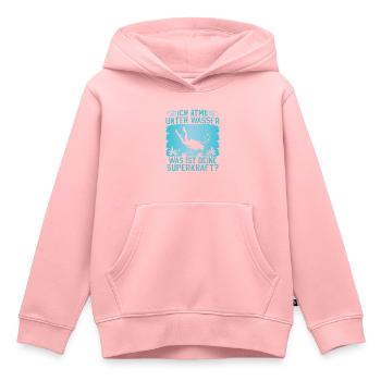 Ich atme unter Wasser Was ist deine Superkraft - Kinder Premium Organic Hoodie - Rosa - Vorne - AI Model Kid Female (0cm)