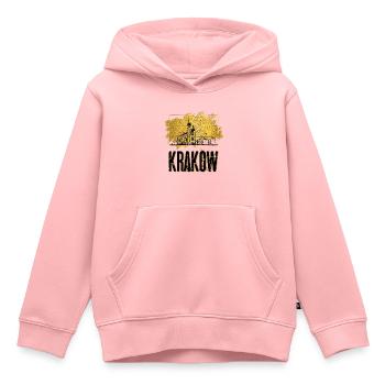 Cracovie Cracovie Pologne Ville Skyline Home Or - Sweat Premium à capuche enfant bio - rose - Devant - AI Model Kid Female (0cm)