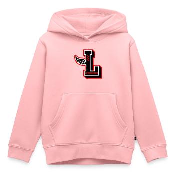 LEVERKUSEN 2026 - Kinder Premium Organic Hoodie - Rosa - Vorne - AI Model Kid Female (0cm)