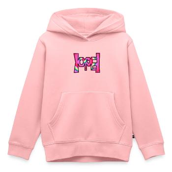 L’espoir caché - par YoshiArt - Sweat Premium à capuche enfant bio - rose - Devant - AI Model Kid Female (0cm)