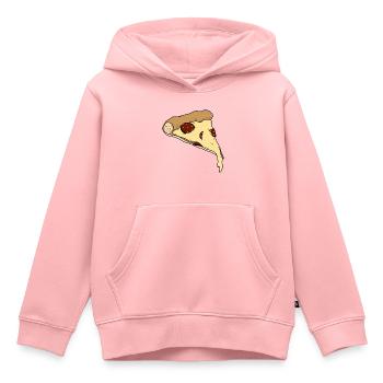 Pizza - Kids Premium Organic Hoodie - rose - Front - AI Model Kid Female (0cm)