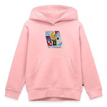 Transformers Earth Spark Optimus Prime Bumblebee - Kinder Premium Organic Hoodie - Rosa - Vorne - AI Model Kid Female (0cm)