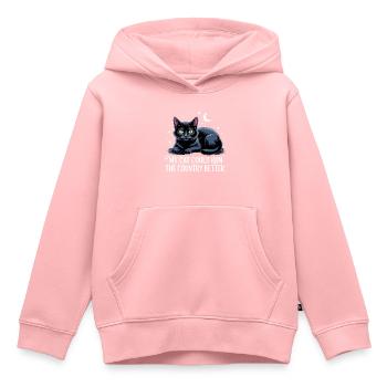 Meine Katze würde das Land besser regieren - Kinder Premium Organic Hoodie - Rosa - Vorne - AI Model Kid Female (0cm)