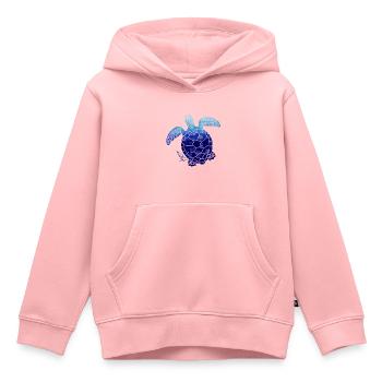 Schildkröte Wildlife - Kinder Premium Organic Hoodie - Rosa - Vorne - AI Model Kid Female (0cm)
