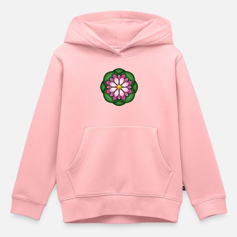 Lotus - Sweat Premium à capuche enfant bio - rose