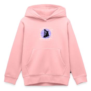 Melodien der Harfe - Kinder Premium Organic Hoodie - Rosa - Vorne - AI Model Kid Female (0cm)