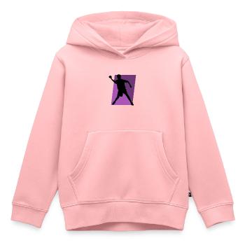 Ballon chasseur Ballon chasseur Équipe de ballon chasseur Ballon chasseur - Sweat Premium à capuche enfant bio - rose - Devant - AI Model Kid Female (0cm)